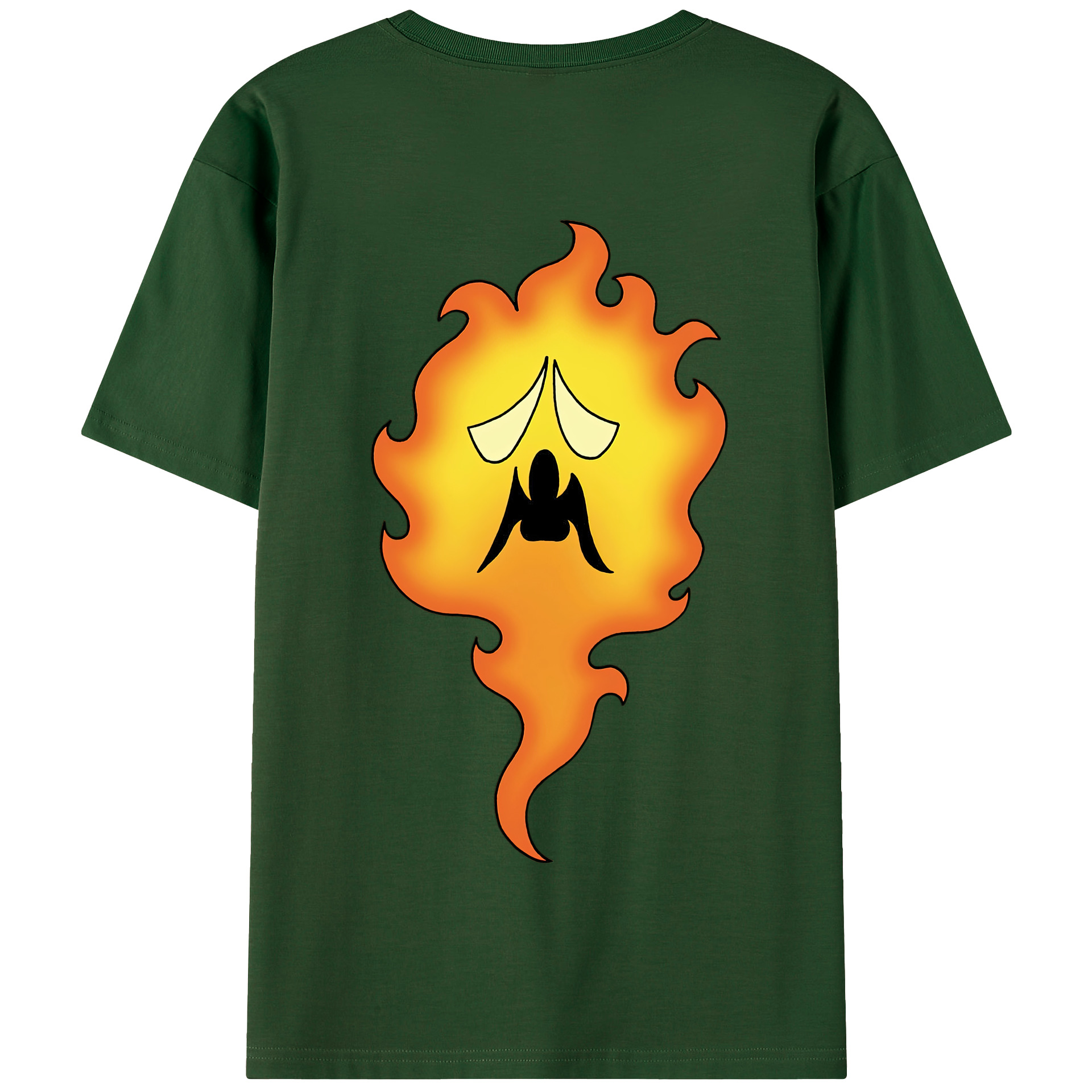 （画像用） ドラゴンクエスト Doragon Kuesuto Dragon Quest 綿100％半袖Tシャツ（背面プリント）
